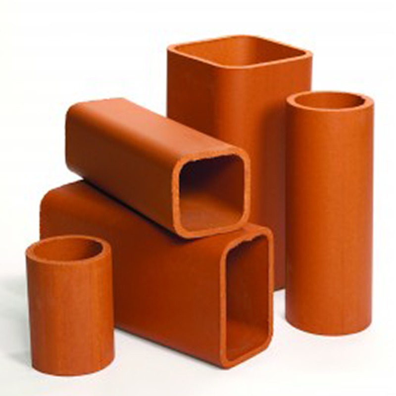 Superior Clay flue liners on a white background